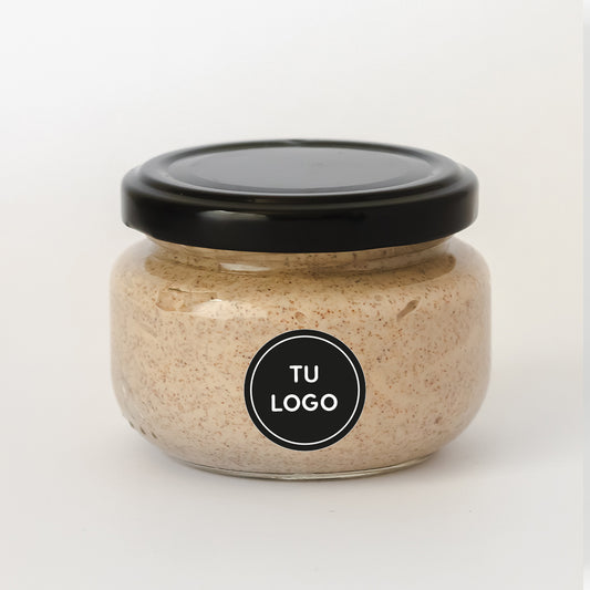 Crema Exfoliante de Cáscara de Nuez con tu propia marca